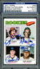 Rookie Outfielders Autographed 1977 Topps Rookie Card #492 (Signed By All 4) PSA/DNA #83319400