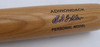Bob Feller Autographed Rawlings Bat Cleveland Indians Beckett BAS QR #BS30655