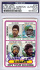 Bernard Wilson & Carl Hairston Autographed 1980 Topps Card #132 Philadelphia Eagles PSA/DNA #83363431