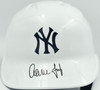 Aaron Judge Autographed New York Yankees White Replica Batting Helmet Fanatics & MLB Holo Stock #253310