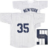 New York Yankees Clay Holmes Autographed White Pinstripes Jersey Beckett BAS QR Stock #253279