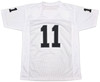 Oakland Raiders Sebastian Janikowski Autographed White Jersey Beckett BAS QR Stock #253390