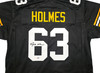 Pittsburgh Steelers Ernie Holmes Autographed Black Jersey PSA/DNA Stock #253387