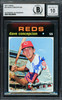 Dave Concepcion Autographed 1971 Topps Rookie Card #14 Cincinnati Reds Auto Grade Gem Mint 10 Beckett BAS #18629909