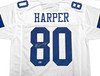 Dallas Cowboys Alvin Harper Autographed White Jersey Beckett BAS Witness Stock #253766