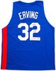 New York Nets Julius "Dr. J" Erving Autographed Blue Jersey Beckett BAS Witness Stock #253705 New York Nets Julius "Dr. J" Erving Autographed Blue Jersey Beckett BAS Witness Stock #253705