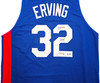 New York Nets Julius "Dr. J" Erving Autographed Blue Jersey Beckett BAS Witness Stock #253705 New York Nets Julius "Dr. J" Erving Autographed Blue Jersey Beckett BAS Witness Stock #253705