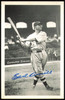 Earl Averill Autographed 3.5x5.5 Postcard Cleveland Indians SKU #254605