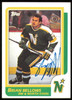 Brian Bellows Autographed 1986-87 Topps Card #75 Minnesota North Stars SKU #254739