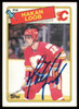 Hakan Loob Autographed 1988-89 Topps Card #110 Calgary Flames SKU #254901