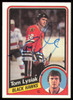 Tom Lysiak Autographed 1984-85 Topps Card #31 Chicago Blackhawks SKU #254937