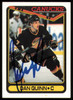 Dan Quinn Autographed 1990-91 Topps Card #272 Vancouver Canucks SKU #255117