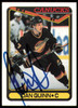 Dan Quinn Autographed 1990-91 Topps Card #272 Vancouver Canucks SKU #255118