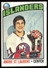 Andre St. Laurent Autographed 1976-77 Topps Card #29 New York Islanders SKU #255298