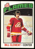 Bill Clement Autographed 1976-77 Topps Card #82 Calgary Flames SKU #255308