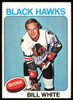Bill White Autographed 1975-76 Topps Card #157 Chicago Blackhawks SKU #255392