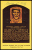 George Kelly Autographed Hall of Fame HOF Plaque Postcard New York Giants SKU #255439