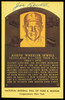 Joe Sewell Autographed Hall of Fame HOF Plaque Postcard Cleveland Indians SKU #255453