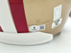 Joe Montana & Dwight Clark Autographed San Francisco 49ers Gold Full Size Replica Helmet "The Catch Play Sketch" Beckett BAS Stock #255469