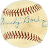 Frenchy Bordagaray Autographed Official Cronin AL Baseball Brooklyn Dodgers Beckett BAS QR #BU86798