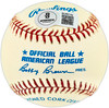 Nolan Ryan Autographed Official AL Baseball Texas Rangers, Los Angeles Angels Beckett BAS QR #BU86749