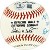 Sandy Amoros Autographed Official NL Baseball Brooklyn Dodgers "To Frank" Full Name Beckett BAS QR #BU86793