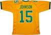 Oregon Ducks Tez Johnson Autographed Yellow Jersey JSA Witness Stock #256794