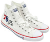 Julius "Dr. J" Erving Autographed White All Star Philadelphia 76ers Logo Converse Shoes Size 16 Beckett BAS QR Stock #256802