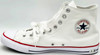 Julius "Dr. J" Erving Autographed White All Star Philadelphia 76ers Logo Converse Shoes Size 16 Beckett BAS QR Stock #256802