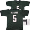 Philadelphia Eagles Donovan McNabb Autographed Green Jersey IS Holo & Beckett BAS Witness Stock #256859