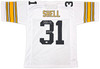 Pittsburgh Steelers Donnie Shell Autographed White Jersey "HOF 20" Beckett BAS Witness Stock #256862