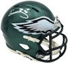 Donovan McNabb Autographed Philadelphia Eagles Green Mini Helmet Beckett BAS Witness Stock #256865