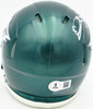 Donovan McNabb Autographed Philadelphia Eagles Green Mini Helmet Beckett BAS Witness Stock #256865