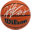 Dennis Rodman Autographed Authentic Indoor/Outdoor Basketball Chicago Bulls "5X Champ" Beckett BAS Witness Stock #256867