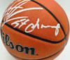 Dennis Rodman Autographed Authentic Indoor/Outdoor Basketball Chicago Bulls "5X Champ" Beckett BAS Witness Stock #256867