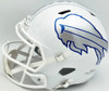 Jim Kelly, Thurman Thomas & Andre Reed Autographed Buffalo Bills Rivalries White Full Size Replica Speed Helmet Beckett BAS Witness Stock #256869