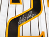 San Diego Padres Fernando Tatis Jr. Autographed White Pinstripes Nike Jersey Size XL "MLB Debut 3/28/19" Beckett BAS Stock #256876