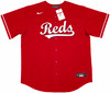 Cincinnati Reds Elly De La Cruz Autographed Red Nike Jersey Size L "MLB Debut 6/6/23" Beckett BAS Witness Stock #256879