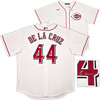 Cincinnati Reds Elly De La Cruz Autographed White Nike Jersey Size L Beckett BAS Witness Stock #256883