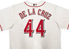 Cincinnati Reds Elly De La Cruz Autographed White Nike Jersey Size L Beckett BAS Witness Stock #256883