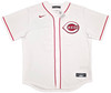 Cincinnati Reds Elly De La Cruz Autographed White Nike Jersey Size L Beckett BAS Witness Stock #256883
