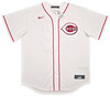 Cincinnati Reds Elly De La Cruz Autographed White Nike Jersey Size XL Beckett BAS Witness Stock #256886