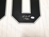 Oakland Raiders Jim Otto Autographed White Jersey GTSM Stock #256892