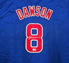 Chicago Cubs Andre Dawson Autographed Blue Jersey Beckett BAS Witness Stock #256897