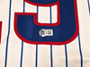 Chicago Cubs Michael Busch Autographed White Pinstripes Jersey Beckett BAS Witness Stock #256912