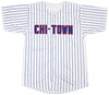 Chicago Cubs Michael Busch Autographed White Pinstripes Jersey Beckett BAS Witness Stock #256912