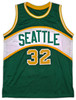 Seattle Supersonics Downtown Fred Brown Autographed Green Jersey MCS Holo Stock #256702