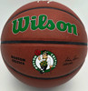 Jaylen Brown Autographed Composite Leather Boston Celtics Logo Basketball Beckett BAS Witness Stock #256843