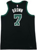 Boston Celtics Jaylen Brown Autographed Black Nike Swingman Statement Edition Jersey Size 52 Beckett BAS Witness Stock #256847