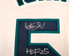 Seattle Mariners Ichiro Suzuki Autographed White Authentic Mitchell & Ness Cooperstown Authentic Collection 2001 ASG Patch Rookie Jersey Size 48 "HOF 25" IS Holo & Beckett BAS Witness Stock #256855